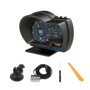 pazari4all - Ψηφιακή TFT Οθόνη Ενδείξεων Αυτοκινήτου OBD2 HUD Ταχύμετρο, Στροφόμετρο, Πίεσης Ελαστικών, Κατανάλωση Καυσίμου - HUD Head Up Display