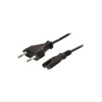 pazari4all - ΚΑΛΩΔΙΟ ΤΡΟΦΟΔΟΣΙΑΣ 2PIN COPPER 1.5M ΜΑΥΡΟ- (CAB-P021)