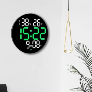 pazari4all -Ψηφιακό Ρολόι LED Τοίχου με Ημερολόγιο/ Θερμόμετρο/ Υγρασιόμετρο DS3813L Μαύρο ΟΕΜ
