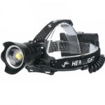 LED επαναφορτιζόμενος φακός κεφαλής P70 1000LM IPX6 με 5 λειτουργίες φωτισμού μαύρος OEM-Pazari4all.gr