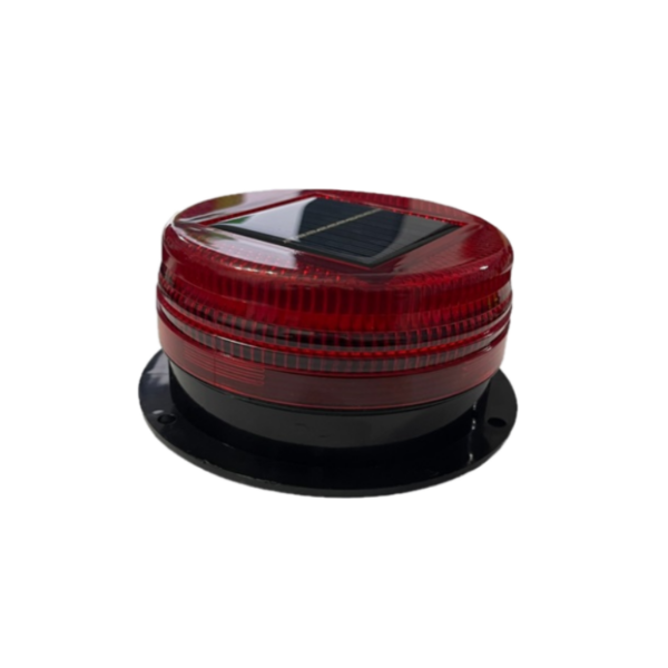 pazari4all - Επαναφορτιζόμενος Ηλιακός Φάρος 12V Αυτοκινήτου Μαγνητικός Κόκκινος  OEM