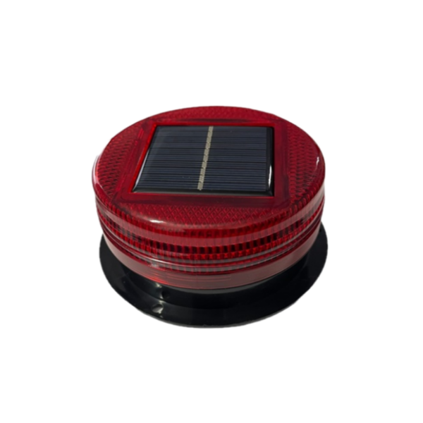 pazari4all - Επαναφορτιζόμενος Ηλιακός Φάρος 12V Αυτοκινήτου Μαγνητικός Κόκκινος  OEM