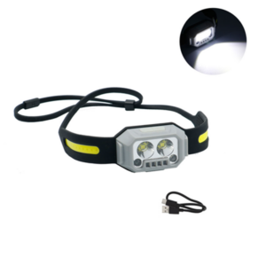 pazari4all - Επαναφορτιζόμενος αδιάβροχος φακός LED κεφαλής με αισθητήρα κίνησης σε ψυχρό λευκό φωτισμό YD2305 ΟΕΜ
