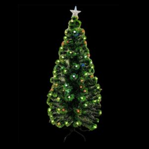 pazari4all - Χριστουγεννιάτικο Δέντρο με Λαμπάκια και Στολίδια Μπαλίτσες 1,00m – OEM.