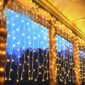 LED Χριστουγεννιάτικα Φωτάκια Κουρτίνα 2m με 100 Λαμπάκια σε Λευκό Θερμό-Pazari4all.gr