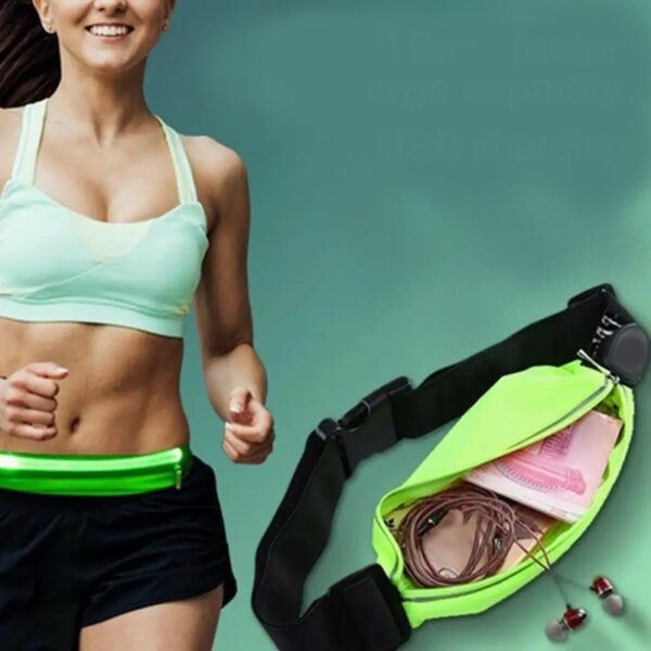 pazari4all - Αθλητικό Τσαντάκι Μέσης Universal Sport Expandable Running Phone Belt  - Κίτρινο