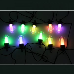 pazari4all - LED αδιάβροχη γιρλάντα με 10 λάμπες 10m RGB - θερμό λευκό με 11 λειτουργίες και ηλιακό πάνελ 10M10D RIXME