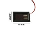 pazari4all - Ψηφιακό βολτόμετρο με οθόνη LED οχήματα Dc 12V 2USB 5V2A Κόκκινο ΟΕΜ