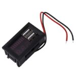 pazari4all - Ψηφιακό βολτόμετρο με οθόνη LED οχήματα Dc 12V 2USB 5V2A Κόκκινο ΟΕΜ