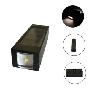 pazari4all - LED Ηλιακό διπλό φωτιστικό 2 SMD θερμό λευκό με αισθητήρα φωτός - ΟΕΜ