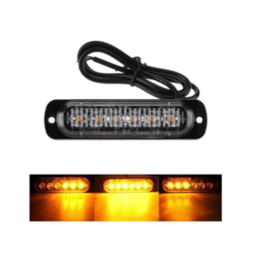 pazari4all -Led strobe slim 18w με 6 led 12/24V – Amber Flash Light Bar Car Πορτοκαλί - ΟΕΜ