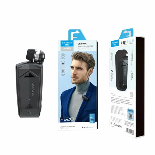 pazari4all - Bluetooth Handsfree Ακουστικό Πέτου Fineblue F520 In-ear 