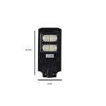 pazari4all - Ηλιακό Φωτιστικό δρόμου LED 100W με ενσωμ. πάνελ + μεταλλική βάση - ΟΕΜ