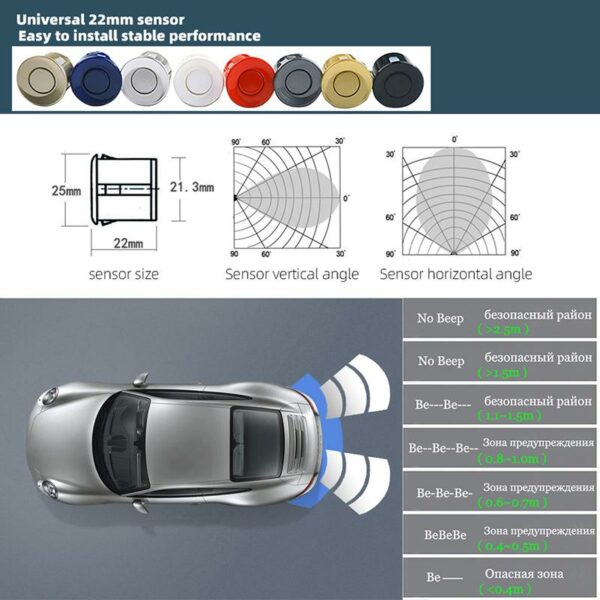 pazari4all - ΣΥΣΤΗΜΑ ΠΑΡΚΑΡΙΣΜΑΤΟΣ 12V ΕΜΠΡΟΣ ΜΕ 4 ΜΑΤΙΑ ΚΑΙ BUZZER F4 ΓΙΑ ΜΠΡΟΣΤΙΝΟ ΠΡΟΦΥΛΑΚΤΗΡΑ - ΟΕΜ