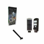 pazari4all - Ηλιακό Φωτιστικό δρόμου LED 100W με ενσωμ. πάνελ + μεταλλική βάση - ΟΕΜ