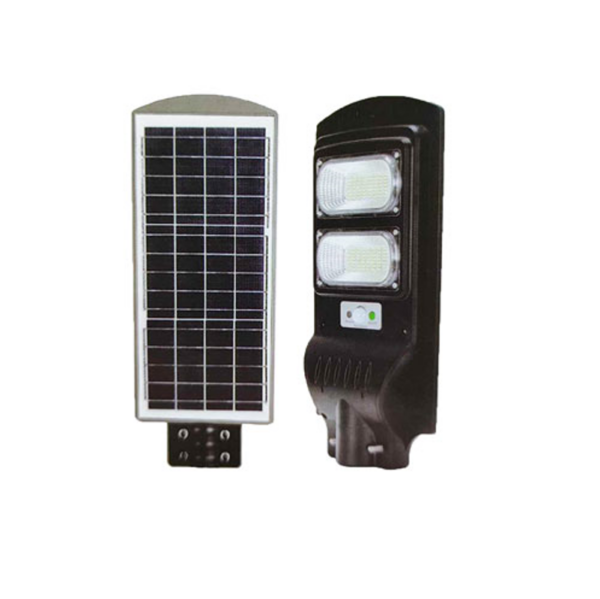 pazari4all - Ηλιακό Φωτιστικό δρόμου LED 100W με ενσωμ. πάνελ + μεταλλική βάση - ΟΕΜ