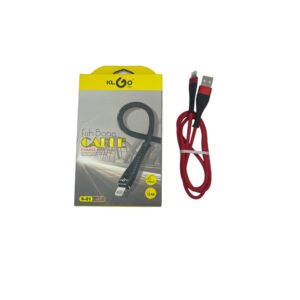 pazari4all - Καλώδιο Ταχείας Φόρτισης USB to Lightning Κόκκινο 1m KLGO S-21
