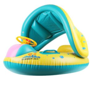 pazari4all - Βάρκα σωσίβιο Swimtrainer με Μήκος 73εκ. σκίαστρο και τιμόνι - ΟΕΜ