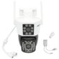 pazari4all - IP Διπλή Κάμερα Παρακολούθησης Wi-Fi 1080p IP66 Αδιάβροχη με Φακό 3.6mm Jortan JT-8293 Λευκή-Μαύρη