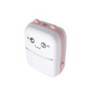 pazari4all - Μίνι θερμικός εκτυπωτής με Bluetooth Mini Printer λευκό – ροζ