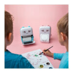 pazari4all - Μίνι θερμικός εκτυπωτής με Bluetooth Mini Printer λευκό – ροζ