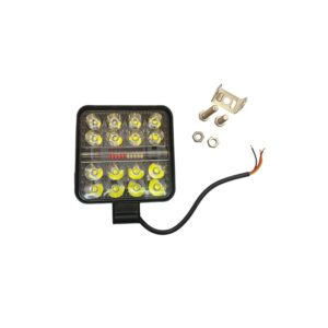 pazari4all - Προβολέας LED Τετράγωνος 12/24V Λευκού/Κόκκινου 53418 - Μαύρο