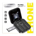 pazari4all - Μίνι Κινητό Tηλέφωνο Πτυσσόμενο Andowl P9 PRO Flip – Μαύρο