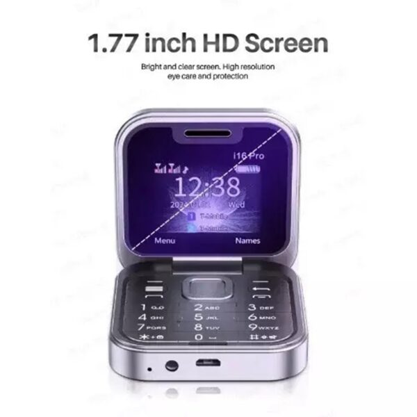 pazari4all - Μίνι Κινητό Tηλέφωνο Πτυσσόμενο Andowl P9 PRO Flip – Μαύρο