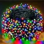 pazari4all - Αδιάβροχα Χριστουγεννιάτικα 1000 LED λαμπάκια με σύρμα IP44 30μ με τηλεχειριστήριο, 8 προγράμματα BX-047 Πολύχρωμα