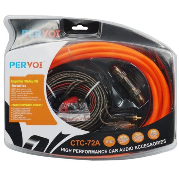 pazari4all - Σετ Καλωδίων Ενισχυτή Αυτοκινήτου CTC72A έως 1000W PerVoi
