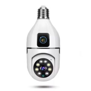 pazari4all - Wifi Camera Ασφαλείας για Ντουι Ε27, 8 MP 1080 p, Αδιάβροχη, Αμφίδρομη Επικοινωνία, ‘Εγχρωμη με Νυχτερινή λήψη και Αισθητήρα κίνησης