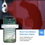 pazari4all - Wifi Camera Ασφαλείας για Ντουι Ε27, 8 MP 1080 p, Αδιάβροχη, Αμφίδρομη Επικοινωνία, ‘Εγχρωμη με Νυχτερινή λήψη και Αισθητήρα κίνησης