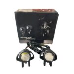 pazari4all -Σετ αδιάβροχοι προβολείς αλουμινίου LED 7cm 12V 60W 4000LM 6000K ψυχρό λευκό IP68 με πλεξούδα καλωδίωσης 2 τεμάχια OEM