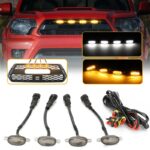 pazari4all -Φώτα LED Μάσκας 12-24V Universal – Πορτοκαλί Με Καλωδίωση Σετ 4 Τεμαχίων