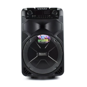 pazari4all -Επαγγελματικό Ασύρματο Bluetooth Ηχείο 15″ FM & 2 Μικρόφωνα TWS με Φωτισμό Disco LED Meirende MR-108 – Μαύρο