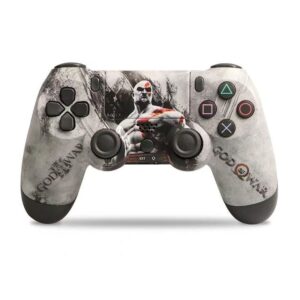 pazari4all -Ασύρματο Χειριστήριο PS4 με σχέδιο God Of War Γκρι
