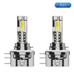 pazari4all -Λάμπες Αυτοκινήτου Mini Body H15 Canbus LED 6000K Ψυχρό Λευκό 70W 2τμχ 23S-70W-H15