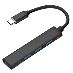 pazari4all -USB Hub 3.0 με 3 θύρες USB-A & αντάπτορα Type-C Μαύρο