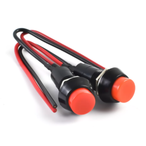 pazari4all -Σετ 2τμχ Διακόπτες/Κουμπιά 12mm 125V 3A Pervoi CTC-371 – Κόκκινο