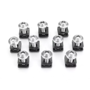 pazari4all -10 τεμάχια διακοσμητικές βίδες M6 6mm Yamaha Honda Suzuki KTM Ασημί