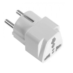 pazari4all -Αντάπτορας Πρίζας Universal Travel Power Adapter 13A από EU/UK/US/CN/AU σε EU AQ-366E Λευκό