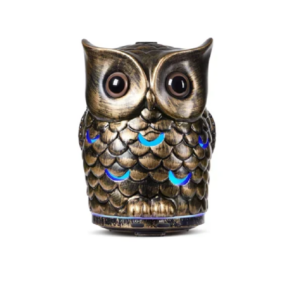 pazari4all -Συσκευή αρωματοθεραπείας Diffuser – Φωτιστικό 7 χρωμάτων 200 ml κουκουβάγια KP-6016 Καφέ