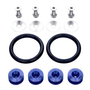 pazari4all -Κλιπ συγκράτησης προφυλακτήρα JDM Car-styling Quick Release Fasteners Μπλε 4τμχ