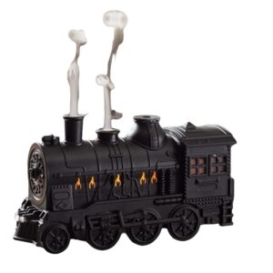 pazari4all -Συσκευή αρωματοθεραπείας Υπερήχων Diffuser – Φωτιστικό 300 ml 8W σε μορφή τράινου με τηλεχειριστήριο KP-2100 Λευκό/Μαύρο