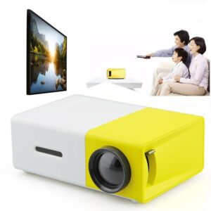 pazari4all -Mini Projector LED Full HD με Χειριστήριο και Ενσωματωμένο Ηχείο HDMI – AV – USB – Micro SD YG-300 Κίτρινο