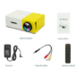 pazari4all -Mini Projector LED Full HD με Χειριστήριο και Ενσωματωμένο Ηχείο HDMI – AV – USB – Micro SD YG-300 Κίτρινο